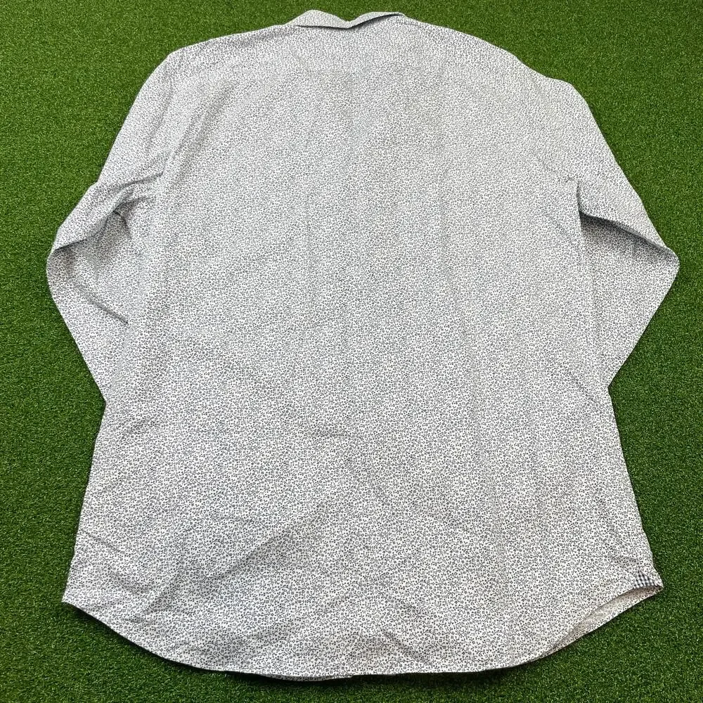 Banana Republic Mens Floral Camden Standard Fit Long Sleeve Shirt Sz M